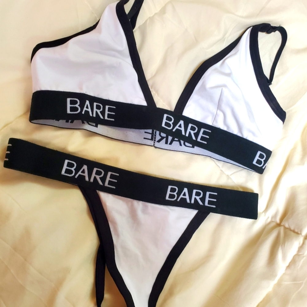 Bare bra and thong set